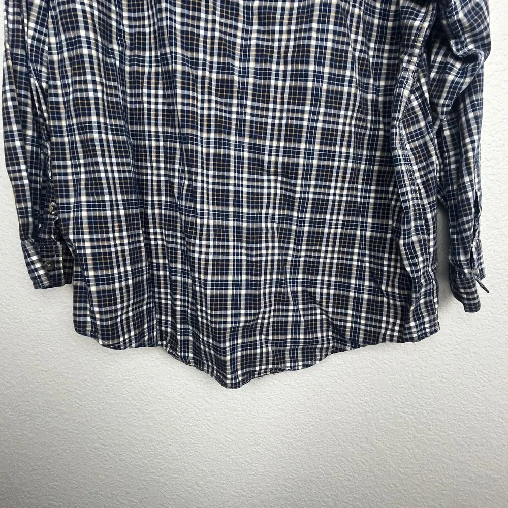 Wrangler Riggs Shirt Men XL Multicolor Buffalo Plaid Cotton Workwear Button Down